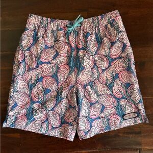 Vineyard Vines Boys Kids Youth Size Large 16 Pink and Blue Swim Shorts